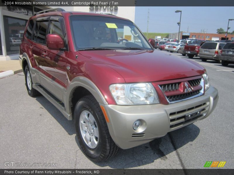 Cambridge Red Pearl / Tan 2004 Mitsubishi Montero Limited 4x4