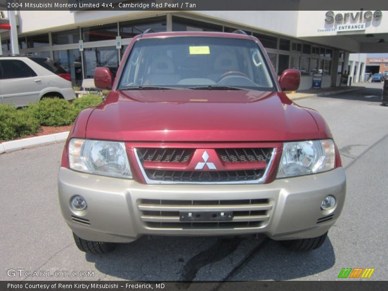 Cambridge Red Pearl / Tan 2004 Mitsubishi Montero Limited 4x4