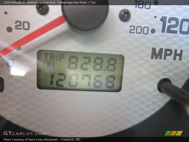 Cambridge Red Pearl / Tan 2004 Mitsubishi Montero Limited 4x4