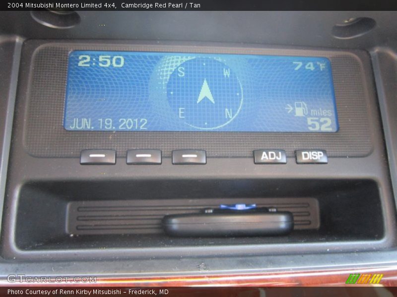 Cambridge Red Pearl / Tan 2004 Mitsubishi Montero Limited 4x4