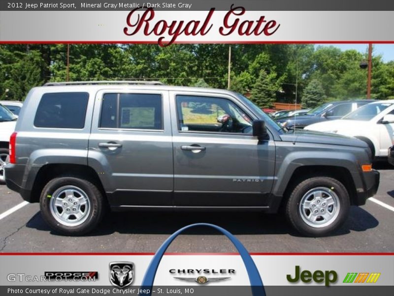 Mineral Gray Metallic / Dark Slate Gray 2012 Jeep Patriot Sport