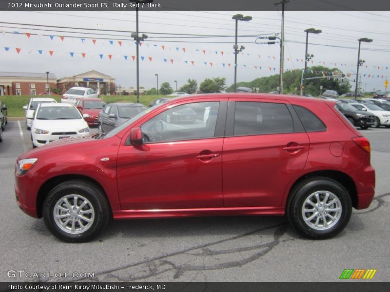 Rally Red / Black 2012 Mitsubishi Outlander Sport ES
