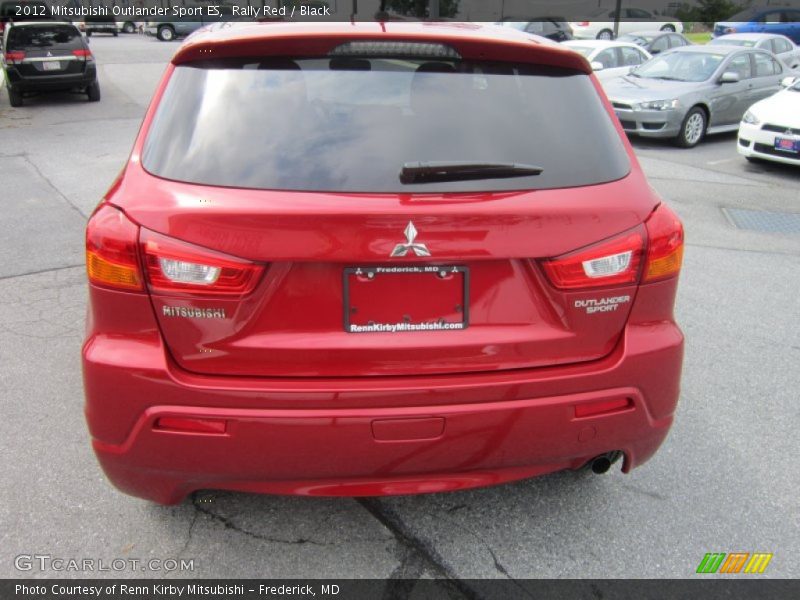 Rally Red / Black 2012 Mitsubishi Outlander Sport ES