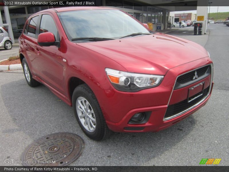 Rally Red / Black 2012 Mitsubishi Outlander Sport ES