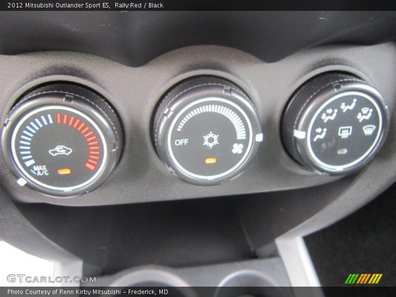 Rally Red / Black 2012 Mitsubishi Outlander Sport ES