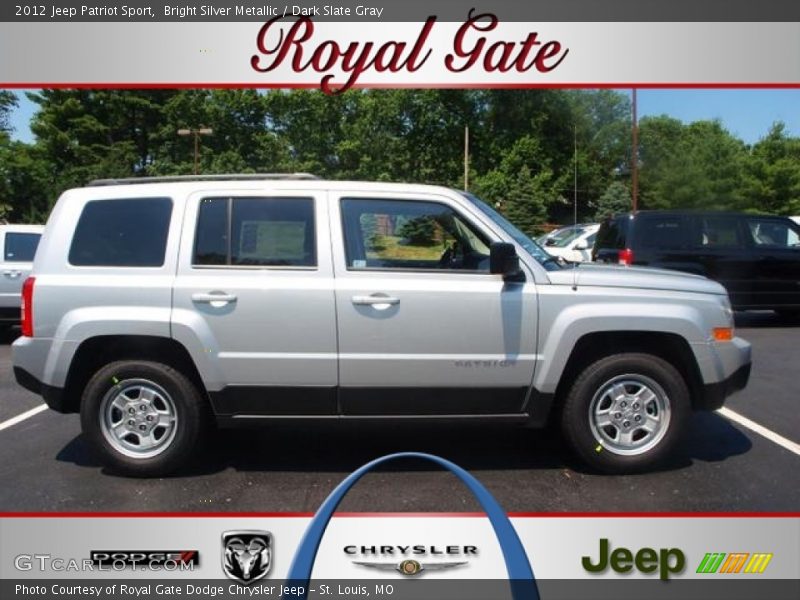 Bright Silver Metallic / Dark Slate Gray 2012 Jeep Patriot Sport