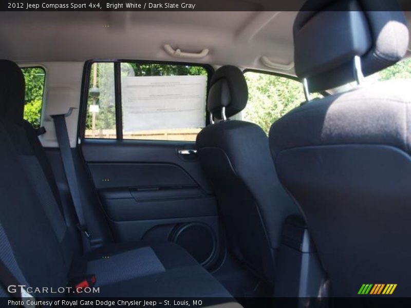 Bright White / Dark Slate Gray 2012 Jeep Compass Sport 4x4