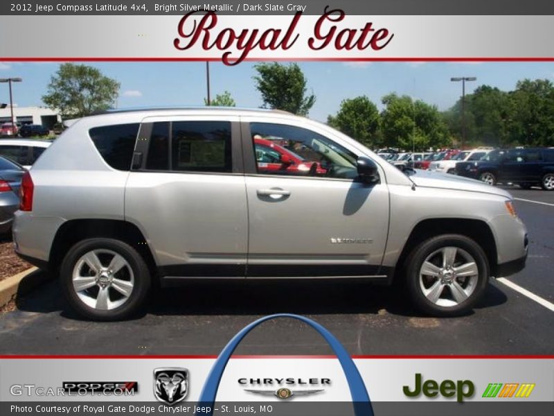 Bright Silver Metallic / Dark Slate Gray 2012 Jeep Compass Latitude 4x4