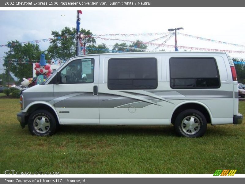 Summit White / Neutral 2002 Chevrolet Express 1500 Passenger Conversion Van