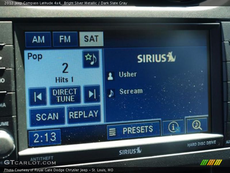 Bright Silver Metallic / Dark Slate Gray 2012 Jeep Compass Latitude 4x4