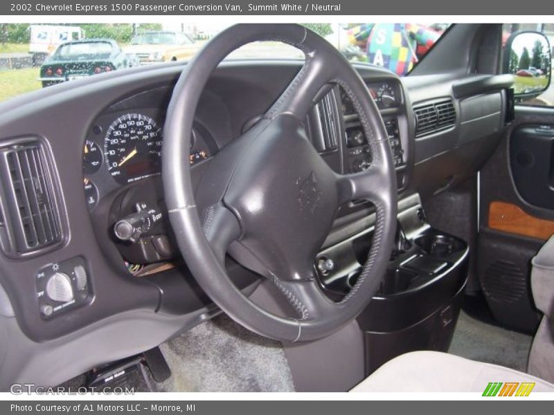 Summit White / Neutral 2002 Chevrolet Express 1500 Passenger Conversion Van