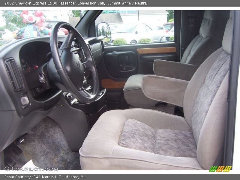Summit White / Neutral 2002 Chevrolet Express 1500 Passenger Conversion Van