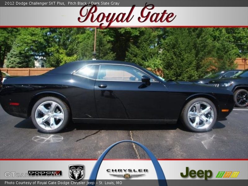 Pitch Black / Dark Slate Gray 2012 Dodge Challenger SXT Plus