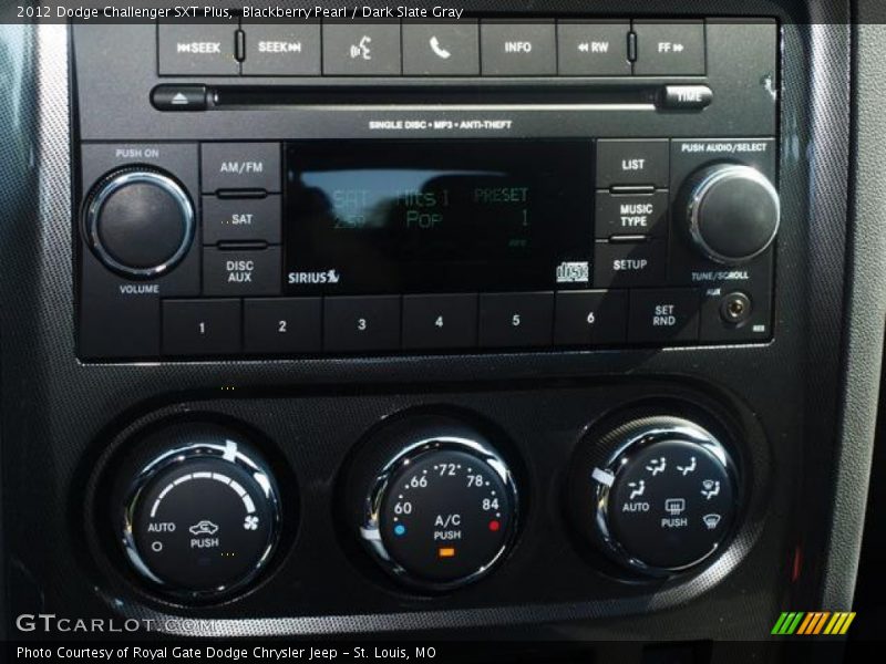 Blackberry Pearl / Dark Slate Gray 2012 Dodge Challenger SXT Plus