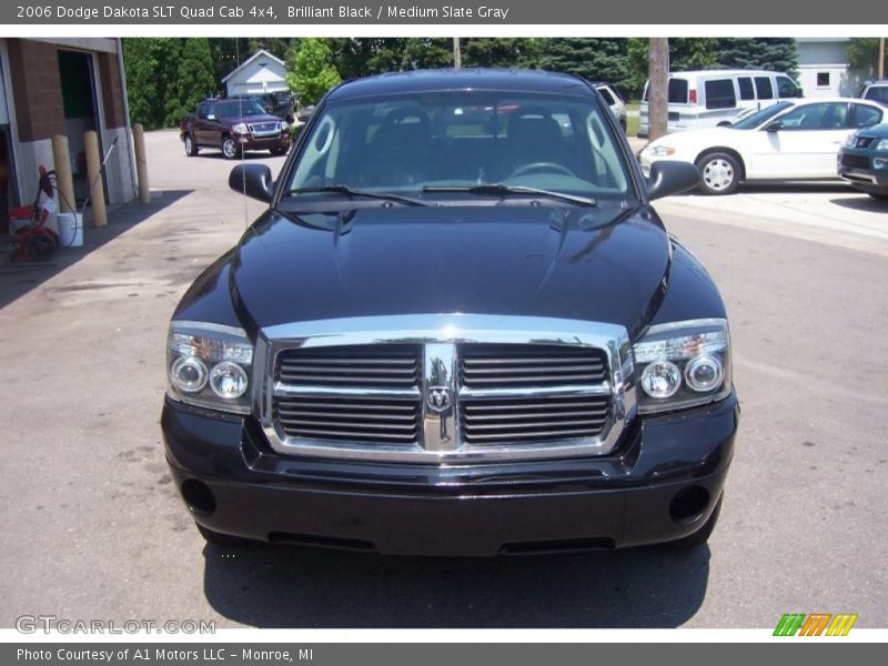 Brilliant Black / Medium Slate Gray 2006 Dodge Dakota SLT Quad Cab 4x4