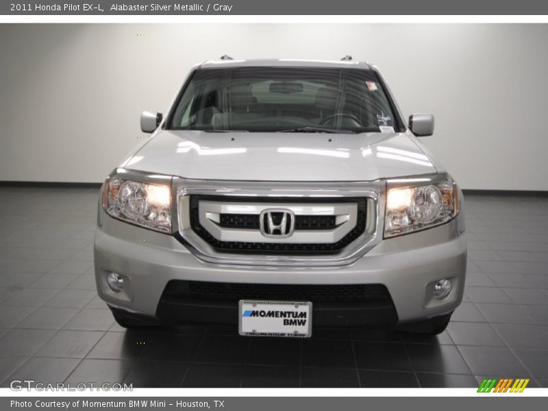 Alabaster Silver Metallic / Gray 2011 Honda Pilot EX-L