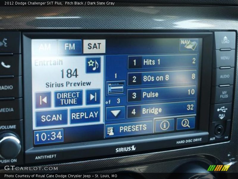 Pitch Black / Dark Slate Gray 2012 Dodge Challenger SXT Plus