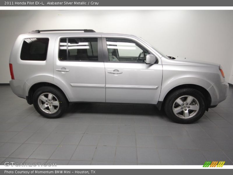 Alabaster Silver Metallic / Gray 2011 Honda Pilot EX-L