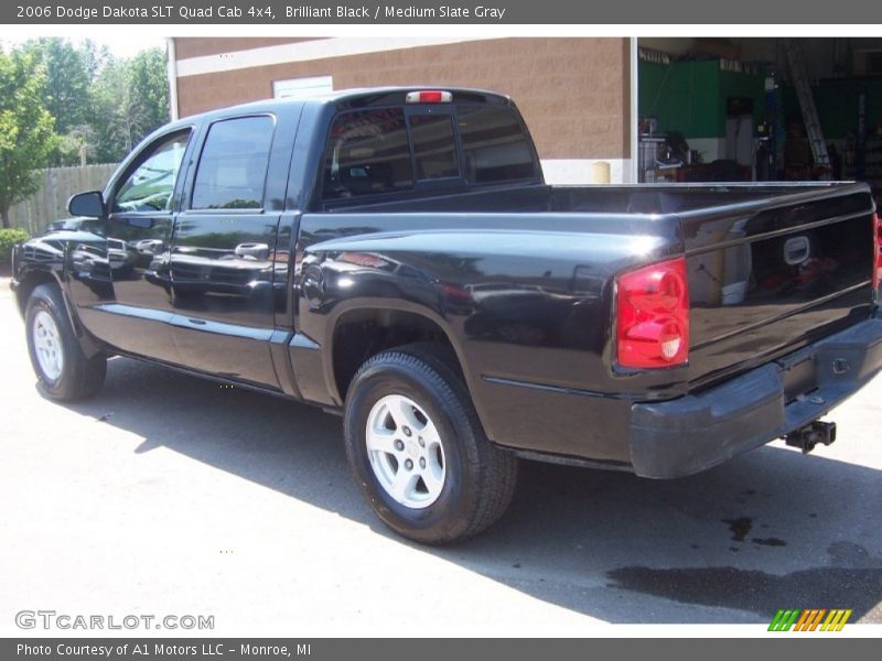 Brilliant Black / Medium Slate Gray 2006 Dodge Dakota SLT Quad Cab 4x4
