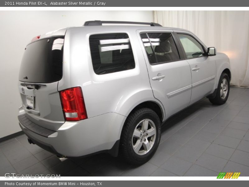 Alabaster Silver Metallic / Gray 2011 Honda Pilot EX-L