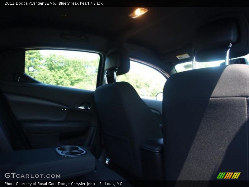 Blue Streak Pearl / Black 2012 Dodge Avenger SE V6