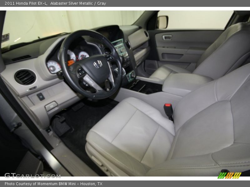 Alabaster Silver Metallic / Gray 2011 Honda Pilot EX-L