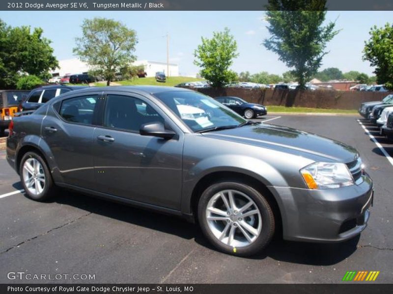 Tungsten Metallic / Black 2012 Dodge Avenger SE V6