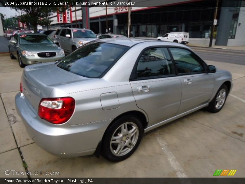 Platinum Silver Metallic / Dark Gray 2004 Subaru Impreza 2.5 RS Sedan