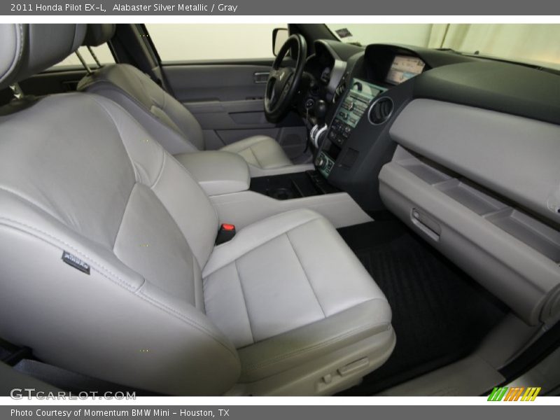 Alabaster Silver Metallic / Gray 2011 Honda Pilot EX-L