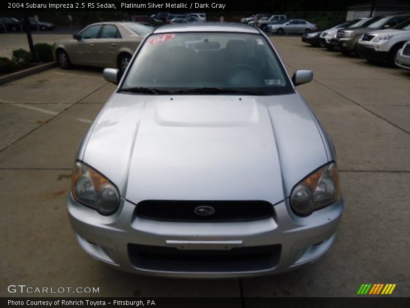 Platinum Silver Metallic / Dark Gray 2004 Subaru Impreza 2.5 RS Sedan