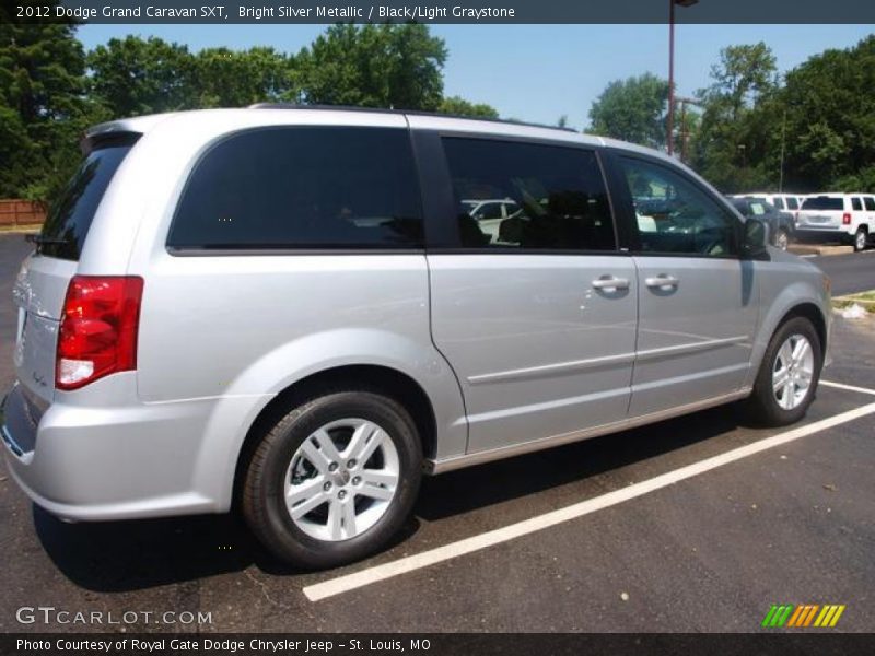 Bright Silver Metallic / Black/Light Graystone 2012 Dodge Grand Caravan SXT