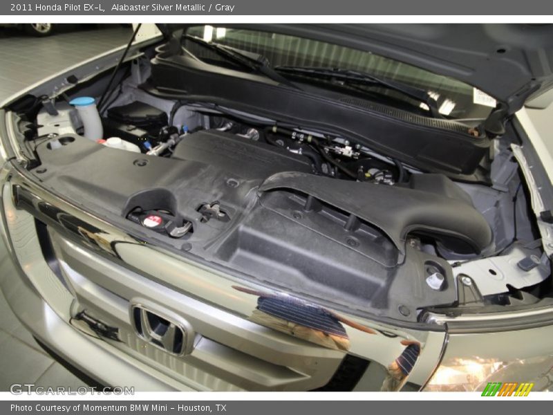Alabaster Silver Metallic / Gray 2011 Honda Pilot EX-L