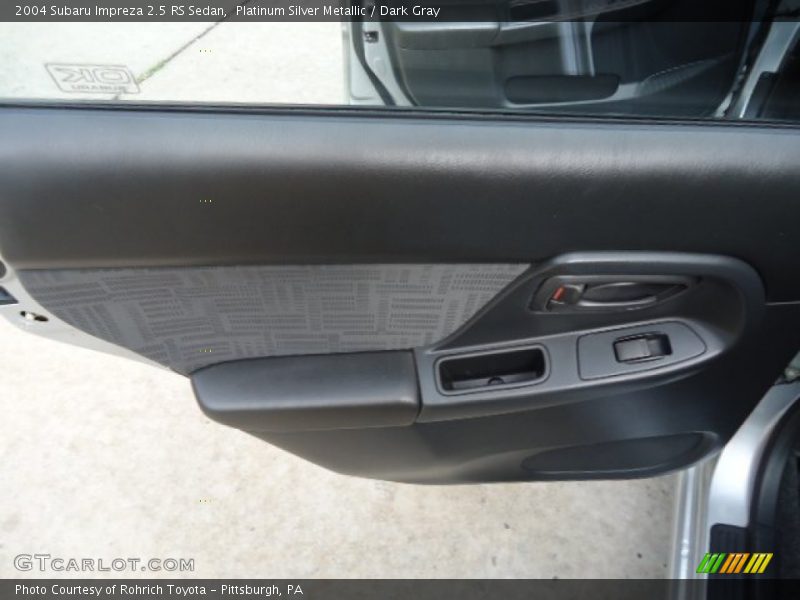 Platinum Silver Metallic / Dark Gray 2004 Subaru Impreza 2.5 RS Sedan