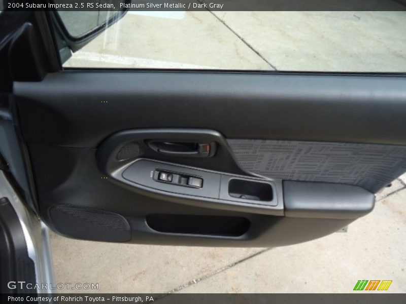 Platinum Silver Metallic / Dark Gray 2004 Subaru Impreza 2.5 RS Sedan