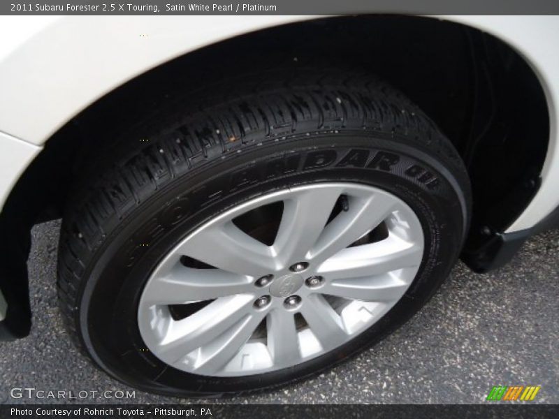 Satin White Pearl / Platinum 2011 Subaru Forester 2.5 X Touring