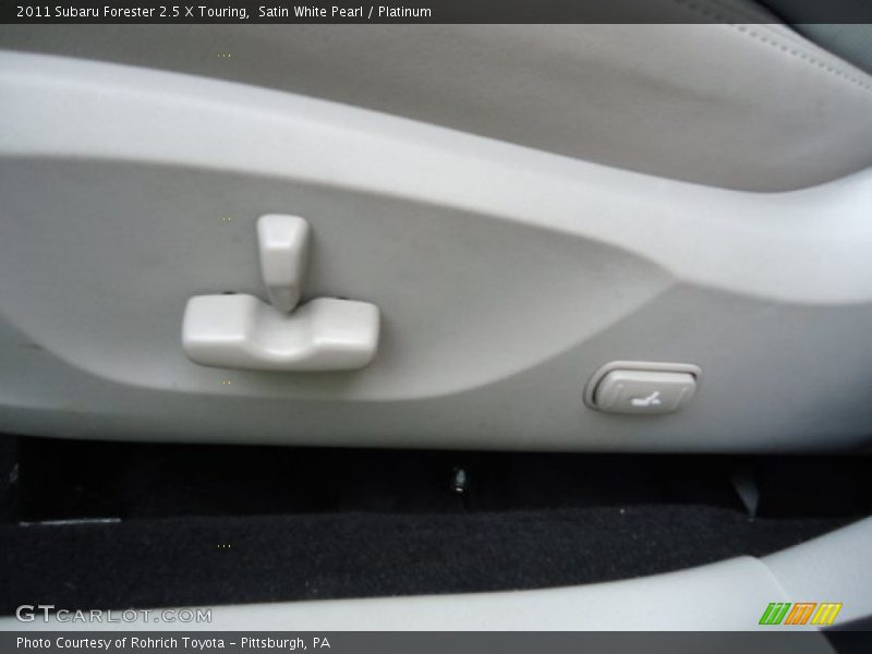 Satin White Pearl / Platinum 2011 Subaru Forester 2.5 X Touring