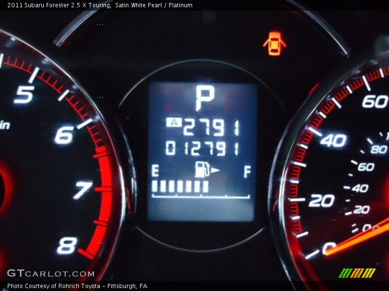 Satin White Pearl / Platinum 2011 Subaru Forester 2.5 X Touring