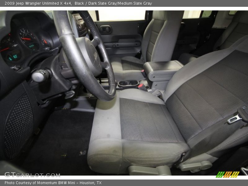 Black / Dark Slate Gray/Medium Slate Gray 2009 Jeep Wrangler Unlimited X 4x4