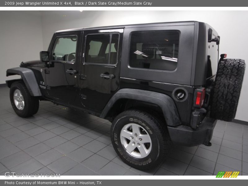 Black / Dark Slate Gray/Medium Slate Gray 2009 Jeep Wrangler Unlimited X 4x4