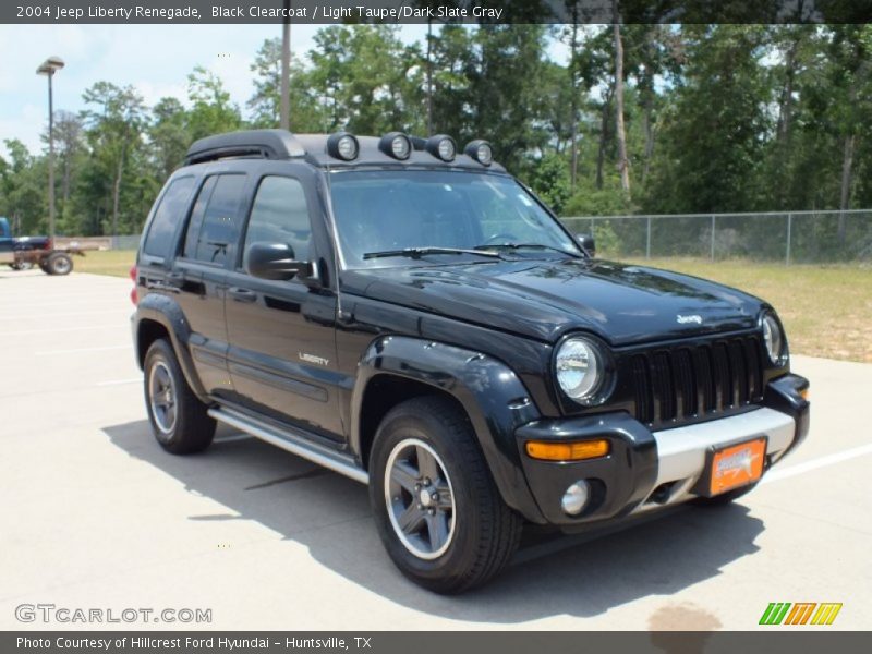 Black Clearcoat / Light Taupe/Dark Slate Gray 2004 Jeep Liberty Renegade