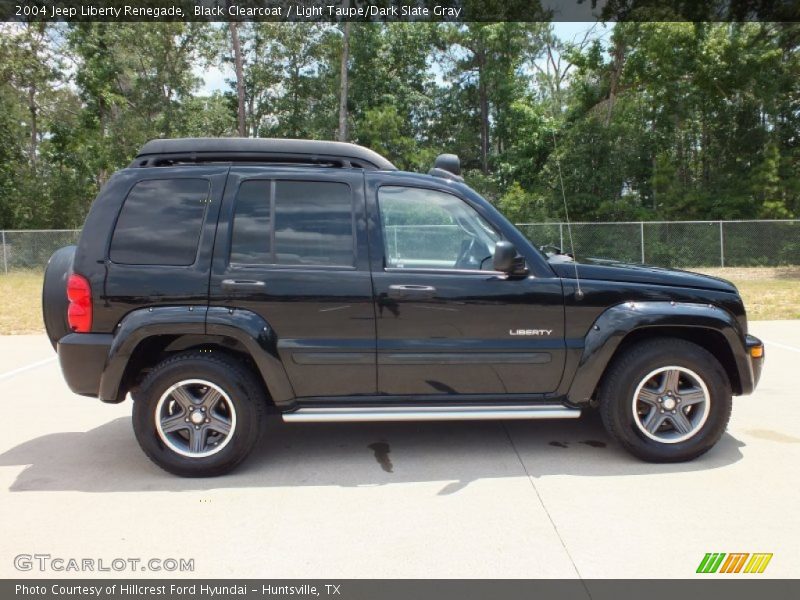 Black Clearcoat / Light Taupe/Dark Slate Gray 2004 Jeep Liberty Renegade