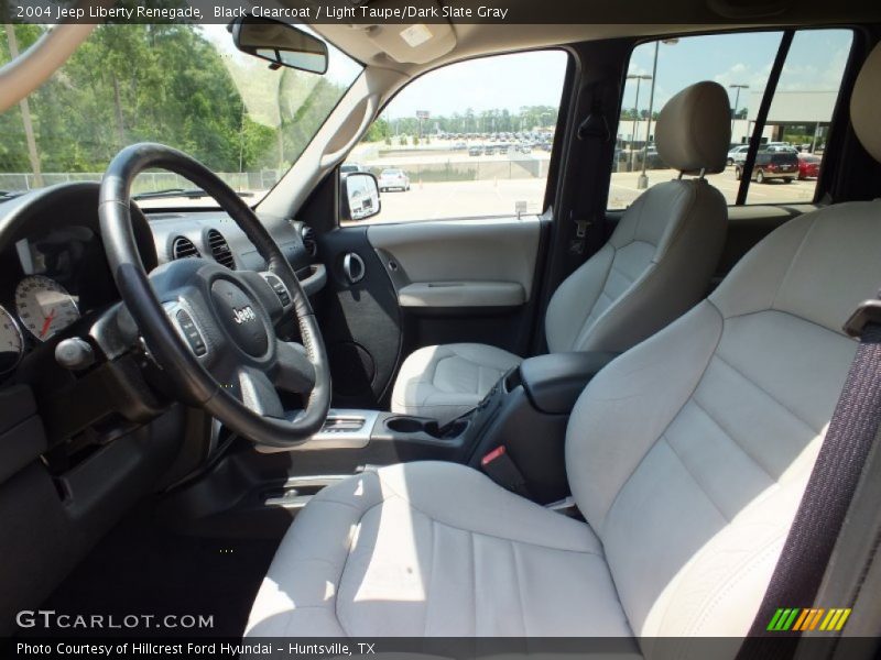 Black Clearcoat / Light Taupe/Dark Slate Gray 2004 Jeep Liberty Renegade