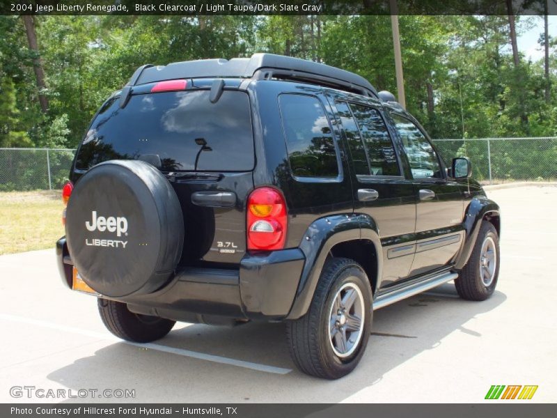 Black Clearcoat / Light Taupe/Dark Slate Gray 2004 Jeep Liberty Renegade