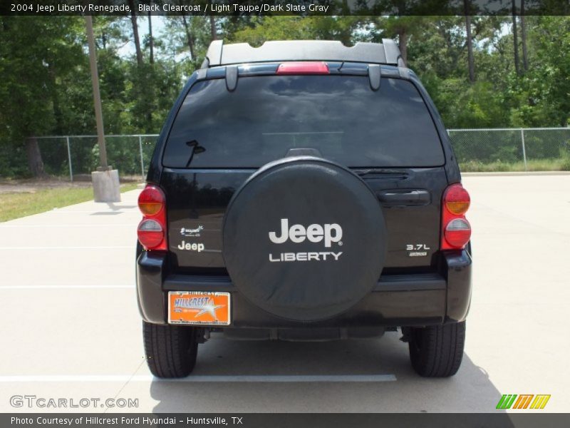 Black Clearcoat / Light Taupe/Dark Slate Gray 2004 Jeep Liberty Renegade