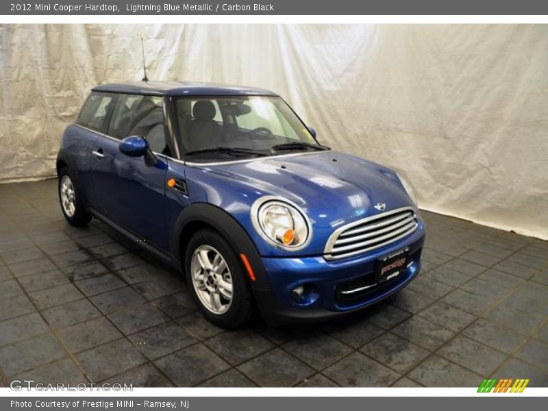 Lightning Blue Metallic / Carbon Black 2012 Mini Cooper Hardtop