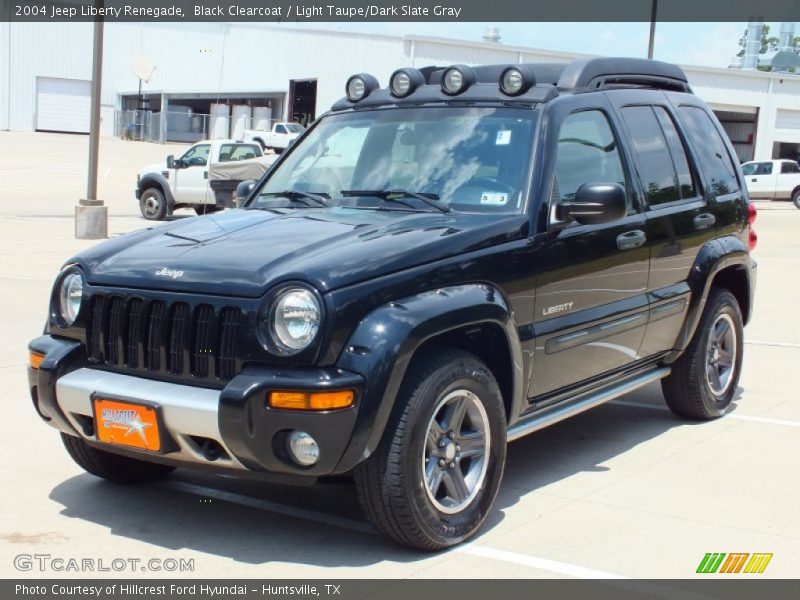 Black Clearcoat / Light Taupe/Dark Slate Gray 2004 Jeep Liberty Renegade