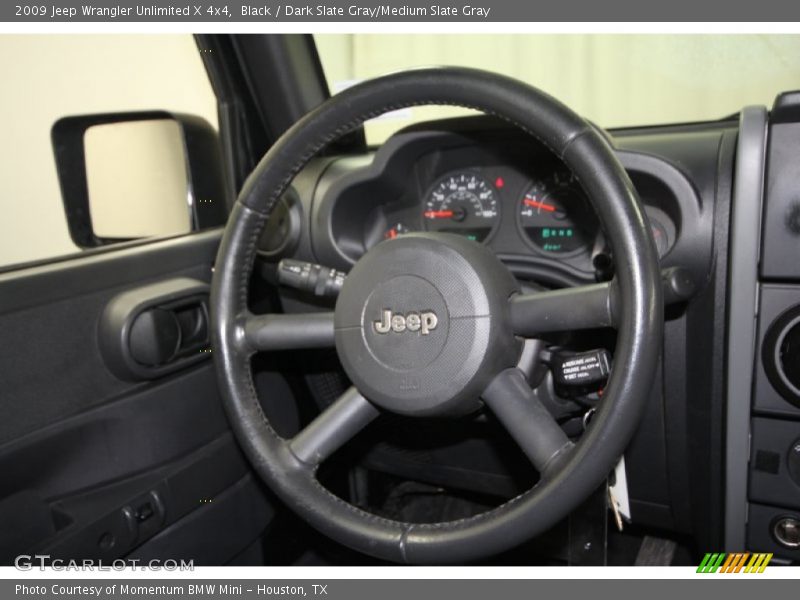 Black / Dark Slate Gray/Medium Slate Gray 2009 Jeep Wrangler Unlimited X 4x4