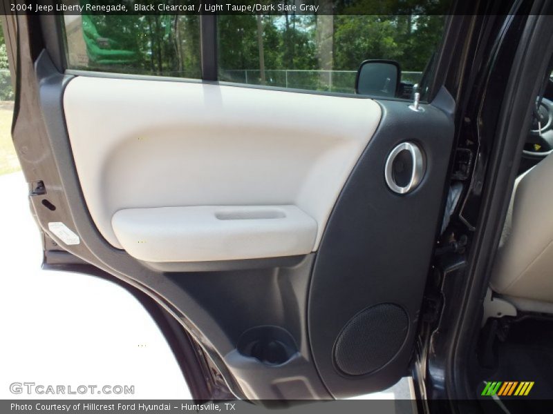 Black Clearcoat / Light Taupe/Dark Slate Gray 2004 Jeep Liberty Renegade