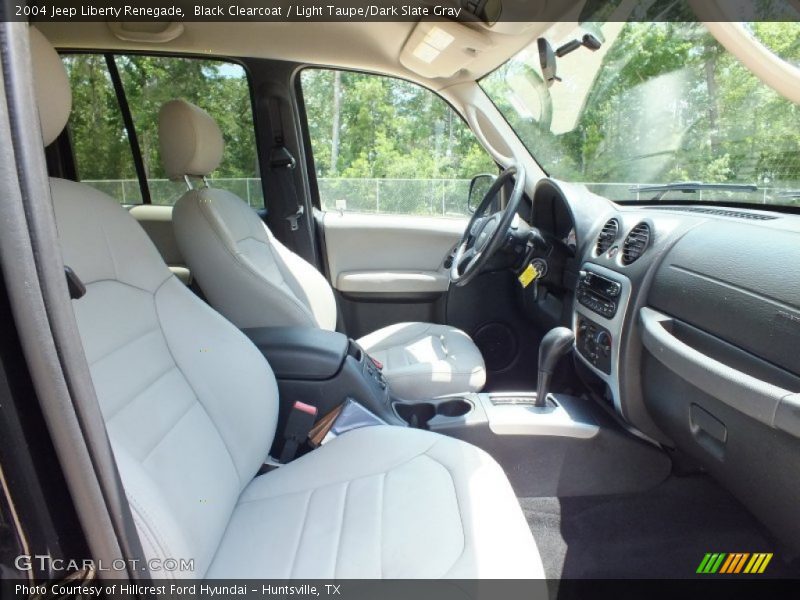 Black Clearcoat / Light Taupe/Dark Slate Gray 2004 Jeep Liberty Renegade