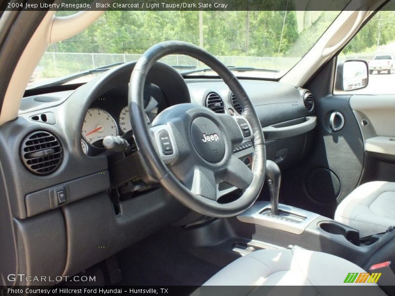 Black Clearcoat / Light Taupe/Dark Slate Gray 2004 Jeep Liberty Renegade